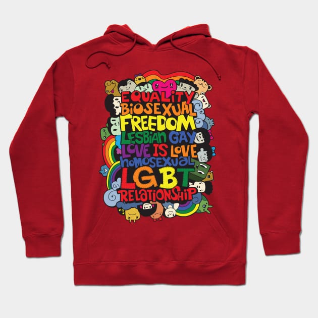 LGBT Couples Design - LGBT Equality Hoodie by Printaha